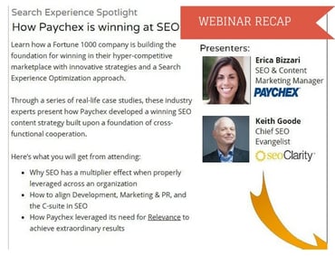 Webinar Recap-How Paychex is Winning at SEO with Erica Bizzari