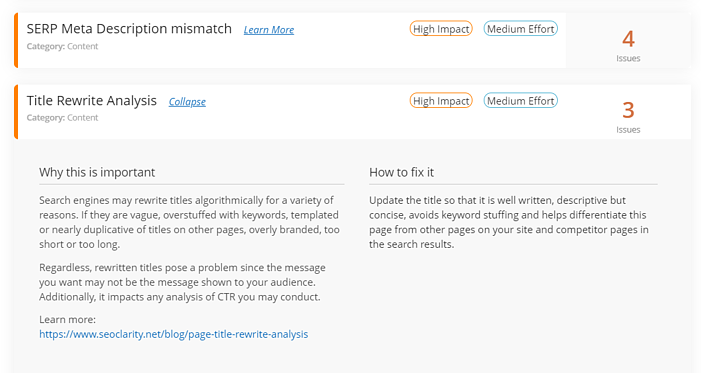 Actionable Insight Title Rewrite Analysis