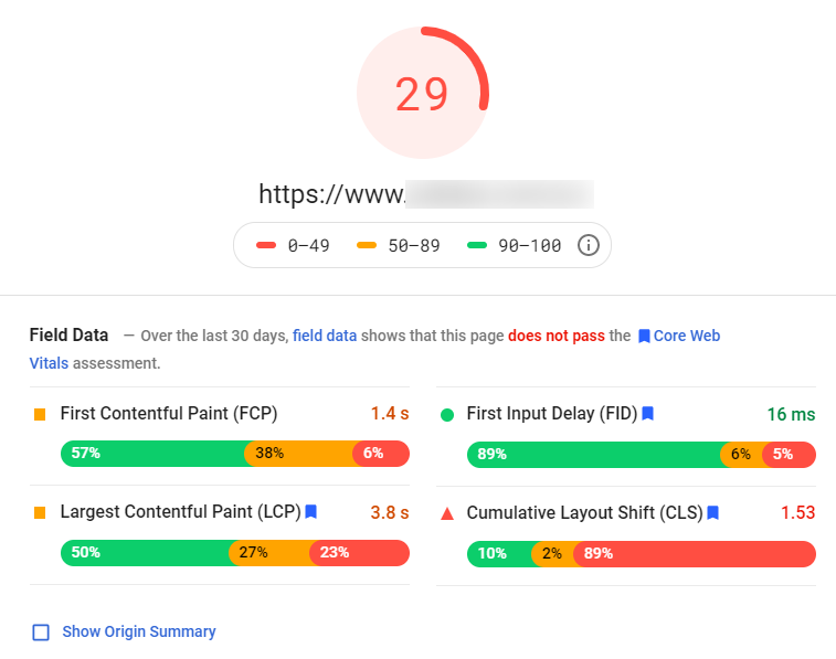 PageSpeed Insights on Google