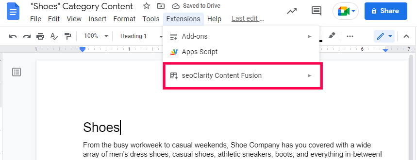 Step1 - ContentFusion Plugin